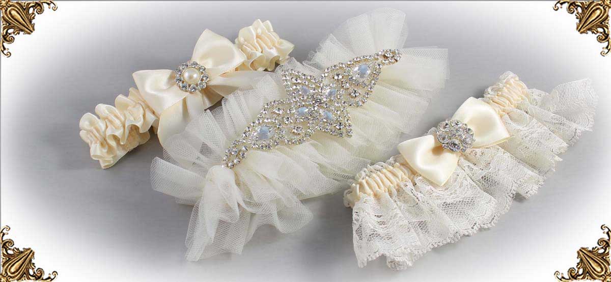 Solid-Ivory-Wedding-Garters-Bridal-Garters-Prom-Garters-Custom-Wedding-Garter-Linda-Joyce-Couture-Luxury-Bespoke