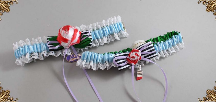 Alice in Wonderland Wedding Garter