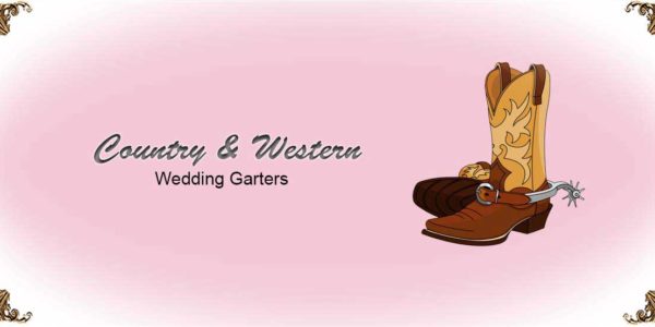 Country-Western-Wedding-Garters Collection-Bridal-Garters-Prom Garters- Custom Wedding garters Linda Joyce Couture