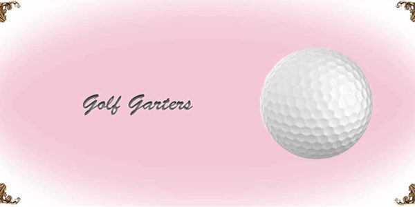 Golf-Wedding-Garters Collection-Bridal-Garters-Prom Garters- Custom Wedding garters Linda Joyce Couture