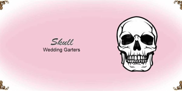 Skull-Wedding-Garters Collection-Bridal-Garters-Prom Garters- Custom Wedding garters Linda Joyce Couture