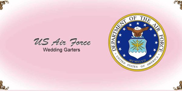 US-Air-Force-Wedding-Garters Collection-Bridal-Garters-Prom Garters- Custom Wedding garters Linda Joyce Couture