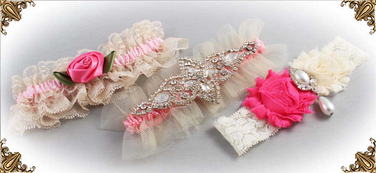 Garters-by-Color_Ivory-and-Pink-Wedding-Garters_02