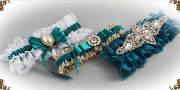 Mallard-Wedding-Garters-342-Bridal-Garters-Prom Garters- Custom Wedding garters Linda Joyce Couture