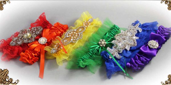 Shop-by-Color - Wedding Garters -Bridal-Garters-Prom Garters- Custom Wedding garters Linda Joyce Couture