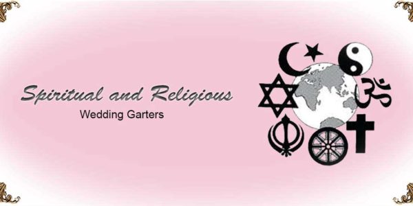 Spiritual-and-Religious-Wedding-Garters Collection-Bridal-Garters-Prom Garters- Custom Wedding garters Linda Joyce Couture