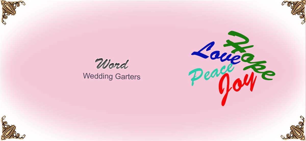 Word-Wedding-Garters