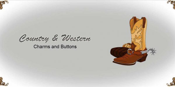 Charms-and-Buttons-Country-and-Western Garters Collection-Bridal-Garters-Prom Garters- Custom Wedding garters Linda Joyce Couture