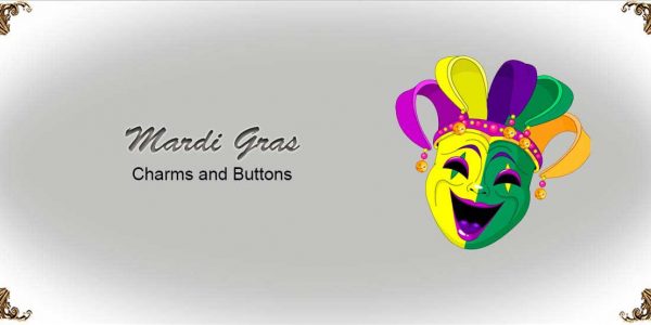 Charms-and-Buttons-Mardi-Gras Garters Collection-Bridal-Garters-Prom Garters- Custom Wedding garters Linda Joyce Couture