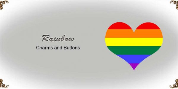 Charms-and-Buttons-Rainbow Garters Collection-Bridal-Garters-Prom Garters- Custom Wedding garters Linda Joyce Couture