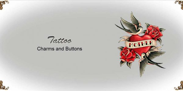 Charms-and-Buttons-Tattoo Garters Collection-Bridal-Garters-Prom Garters- Custom Wedding garters Linda Joyce Couture