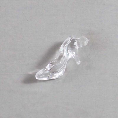 Cinderella Wedding Garter / Glass Slipper (Acrylic) /  Disney / Fairy Tale - Charm-001 / Wedding Garters / Bridal Garter / Prom Garter / Linda Joyce Couture