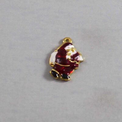 Christmas Wedding Garter / Santa Claus / Father Christmas / Saint Nicholas / Saint Nick / Kris Kringle / Holiday - Charm-025 / Wedding Garters / Bridal Garter / Prom Garter / Linda Joyce Couture