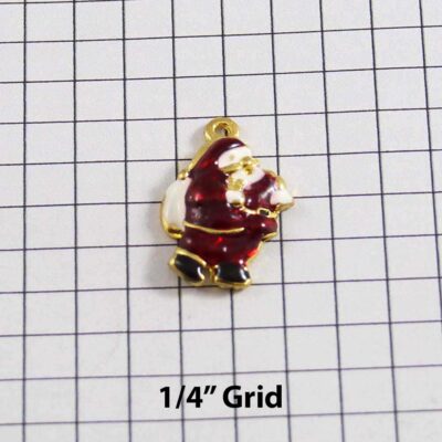 Christmas Wedding Garter / Santa Claus / Father Christmas / Saint Nicholas / Saint Nick / Kris Kringle / Holiday - Charm-025 / Wedding Garters / Bridal Garter / Prom Garter / Linda Joyce Couture