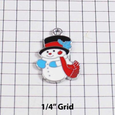 Christmas Wedding Garter / Snowman / Frosty / Holiday - Charm-041 / Wedding Garters / Bridal Garter / Prom Garter / Linda Joyce Couture