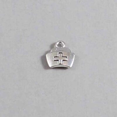 Nurse Wedding Garter / Tiny Nurses Cap / Medical - Charm-042 / Wedding Garters / Bridal Garter / Prom Garter / Linda Joyce Couture