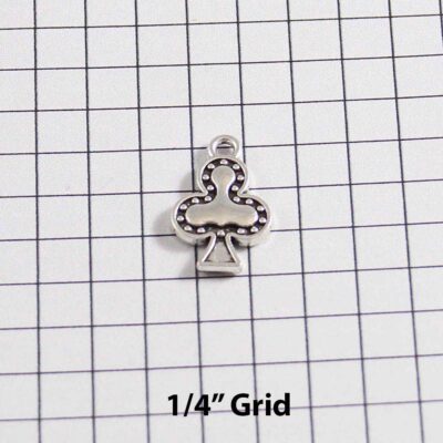 Gambling Wedding Garter / Casino / Poker / Playing Card Suilts / Clubs -  Charm-043 / Wedding Garters / Bridal Garter / Prom Garter / Linda Joyce Couture