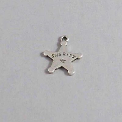 Sheriff Wedding Garter / Sheriff Officer / Police / Cop / Detective / Badge / Shield / Constable / Deputy / Detective/ Flatfoot / Marshal / Patrolman / Peace Officer / Trooper / Policeman / Policewoman / Law Enforement - Charm-046 / Wedding Garters / Bridal Garter / Prom Garter / Linda Joyce Couture