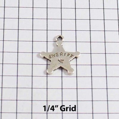 Sheriff Wedding Garter / Sheriff Officer / Police / Cop / Detective / Badge / Shield / Constable / Deputy / Detective/ Flatfoot / Marshal / Patrolman / Peace Officer / Trooper / Policeman / Policewoman / Law Enforement - Charm-046 / Wedding Garters / Bridal Garter / Prom Garter / Linda Joyce Couture