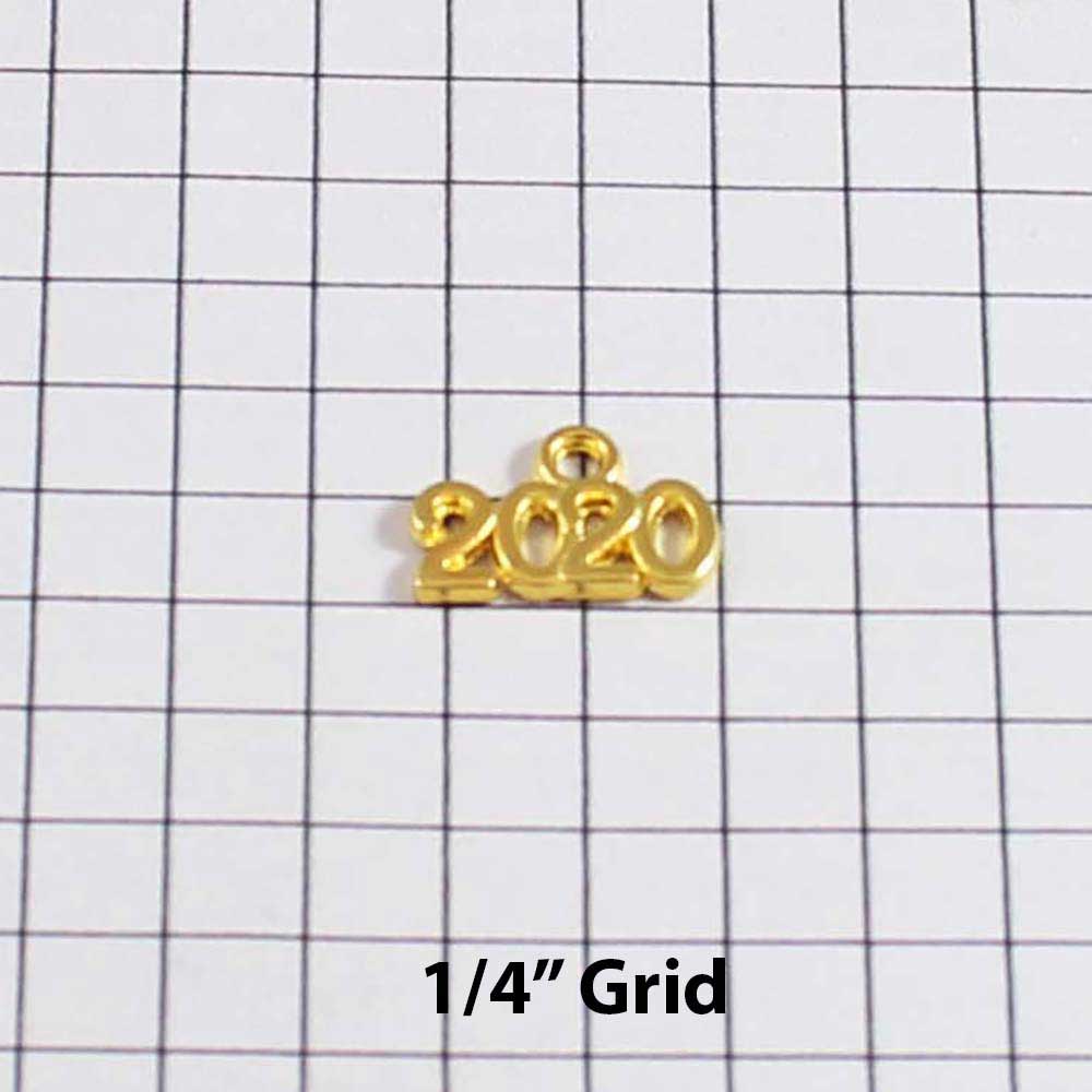 Wedding Date Garter / Gold / Year 2020 - Charm-047 / Wedding Garters / Bridal Garter / Prom Garter / Linda Joyce Couture