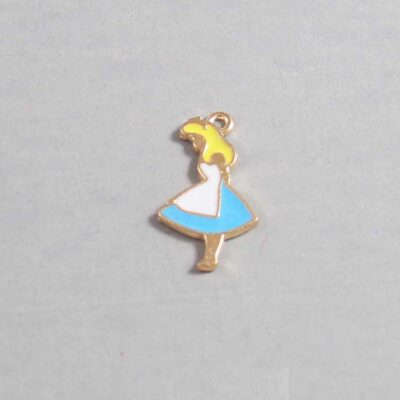 Alice in Wonderland Wedding Garter / Disney / Fairy Tale - Charm-056 / Wedding Garters / Bridal Garter / Prom Garter / Linda Joyce Couture