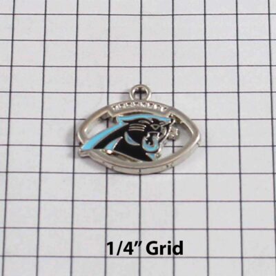 Carolina Panthers Wedding Garter / NFL / Football - Charm-060 / Wedding Garters / Bridal Garter / Prom Garter / Linda Joyce Couture