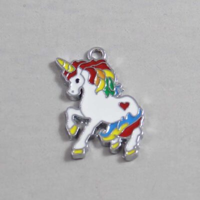 Rainbow Unicorn Wedding Garter / Gay / Pride / LGBTQ - Charm-061 / Wedding Garters / Bridal Garter / Prom Garter / Linda Joyce Couture