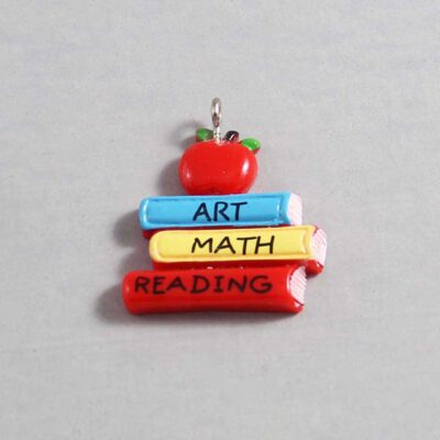 School Wedding Garter / Teacher / Apple - Charm-062 / Wedding Garters / Bridal Garter / Prom Garter / Linda Joyce Couture