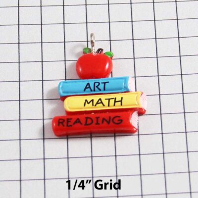 School Wedding Garter / Teacher / Apple - Charm-062 / Wedding Garters / Bridal Garter / Prom Garter / Linda Joyce Couture