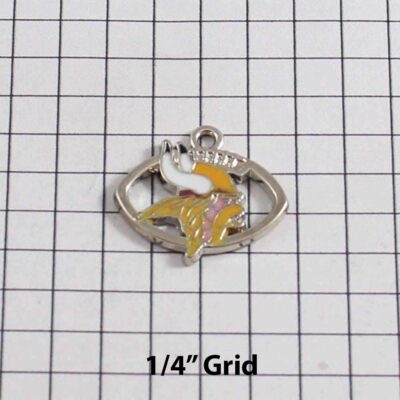 Minnesota Vikings Wedding Garter / NFL / Football - Charm-067 / Wedding Garters / Bridal Garter / Prom Garter / Linda Joyce Couture