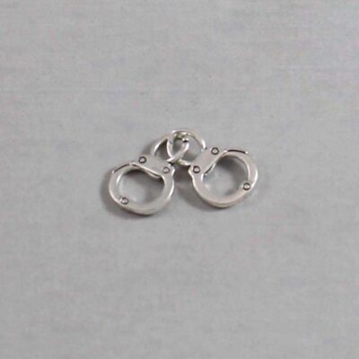 Police Wedding Garter / Sheriff Officer / Police Officer / Cop / Detective / Handcuffs / Constable / Deputy / Detective/ Flatfoot / Marshal / Patrolman / Peace Officer / Trooper / Policeman / Policewoman / Law Enforement - Charm-069 / Wedding Garters / Bridal Garter / Prom Garter / Linda Joyce Couture