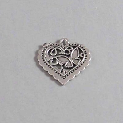 Heart Wedding Garter / St Valentine's Day - Charm-087 / Wedding Garters / Bridal Garter / Prom Garter / Linda Joyce Couture