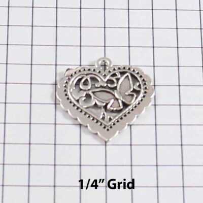 Heart Wedding Garter / St Valentine's Day - Charm-087 / Wedding Garters / Bridal Garter / Prom Garter / Linda Joyce Couture