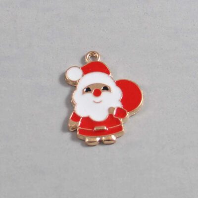 Christmas Wedding Garter / Santa Claus / Father Christmas / Saint Nicholas / Saint Nick / Kris Kringle / Holiday - Charm-097 / Wedding Garters / Bridal Garter / Prom Garter / Linda Joyce Couture