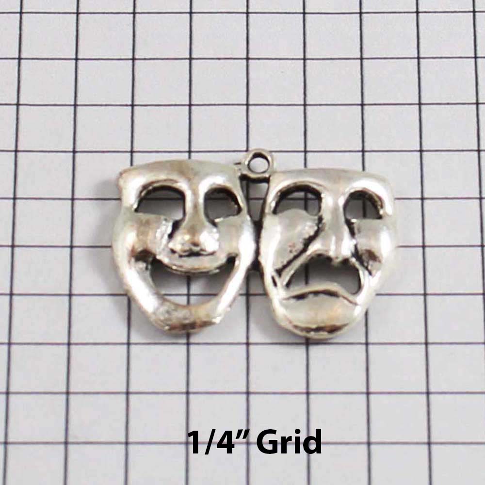 Mardi Gras Wedding Garter / Theatre/ Drama Masks / Thalia - Melpomene / Greek Muses / Comedy - Tragedy - Charm-100 / Wedding Garters / Bridal Garter / Prom Garter / Linda Joyce Couture