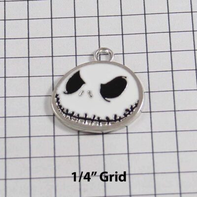 Nightmare Before Christmas Wedding Garter / Jack Skellington / Halloween / Holiday - Charm-114 / Wedding Garters / Bridal Garter / Prom Garter / Linda Joyce Couture