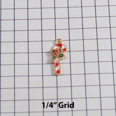 Christmas Wedding Garter / Candy Cane / Christmas Candy / Holiday - Charm-121 / Wedding Garters / Bridal Garter / Prom Garter / Linda Joyce Couture