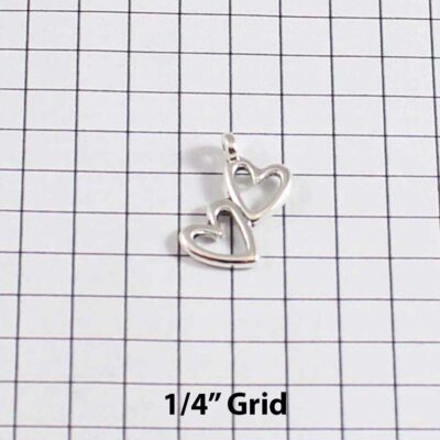 Heart Wedding Garter / St. Valentine's Day / Double Heart - Charm-140 / Wedding Garters / Bridal Garter / Prom Garter / Linda Joyce Couture