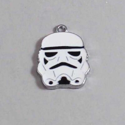 Star Wars Wedding Garter / Space Wars / Stormtrooper / Sci Fi / Storm Tropper - Charm-144 / Wedding Garters / Bridal Garter / Prom Garter / Linda Joyce Couture