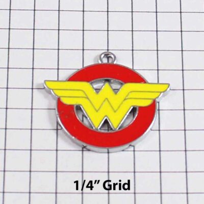 Wonder Woman Wedding Garter / DC Comics / Superhero - Charm-151 / Wedding Garters / Bridal Garter / Prom Garter / Linda Joyce Couture