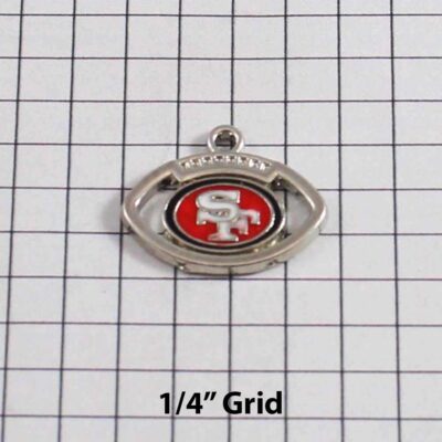 San Francisco 49ers Wedding Garter / NFL / Football - Charm-158  / Wedding Garters / Bridal Garter / Prom Garter / Linda Joyce Couture