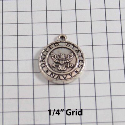 US Navy Wedding Garter / Military - Charm-172 / Wedding Garters / Bridal Garter / Prom Garter / Linda Joyce Couture