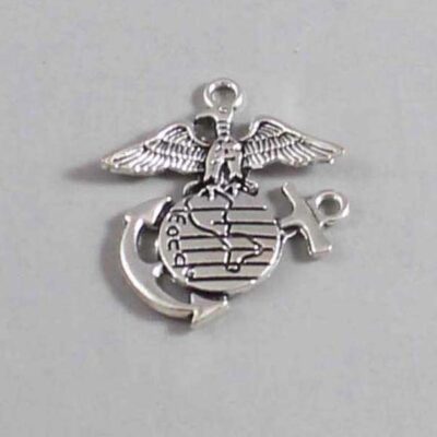 US Marine Corps Wedding Garter Military - Charm-204 / Wedding Garters / Bridal Garter / Prom Garter / Linda Joyce Couture