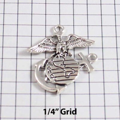 US Marine Corps Wedding Garter Military - Charm-204 / Wedding Garters / Bridal Garter / Prom Garter / Linda Joyce Couture