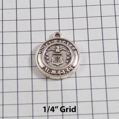 US Air Force Wedding Garter / Military - Charm-214 / Wedding Garters / Bridal Garter / Prom Garter / Linda Joyce Couture