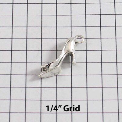 Cinderella Wedding Garter / Glass Slipper (Silver) / Disney / Fairy Tale - Charm-228 / Wedding Garters / Bridal Garter / Prom Garter / Linda Joyce Couture