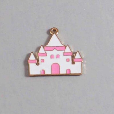 Castle Wedding Garter / Fairy Tale - Charm-242 / Wedding Garters / Bridal Garter / Prom Garter / Linda Joyce Couture