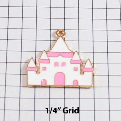 Castle Wedding Garter / Fairy Tale - Charm-242 / Wedding Garters / Bridal Garter / Prom Garter / Linda Joyce Couture