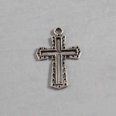 Spiritual and Religious Wedding Garter / Christian / Crucifix / Christianity / Cross / Jesus - Charm-247 / Wedding Garters / Bridal Garter / Prom Garter / Linda Joyce Couture