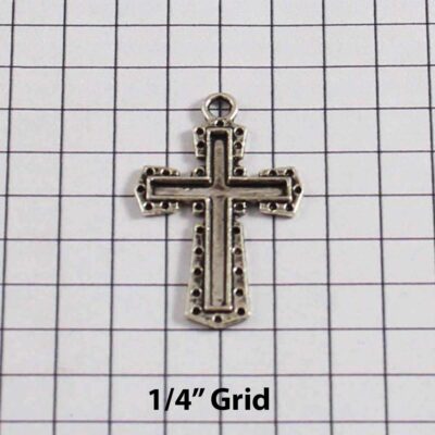 Spiritual and Religious Wedding Garter / Christian / Crucifix / Christianity / Cross / Jesus - Charm-247 / Wedding Garters / Bridal Garter / Prom Garter / Linda Joyce Couture